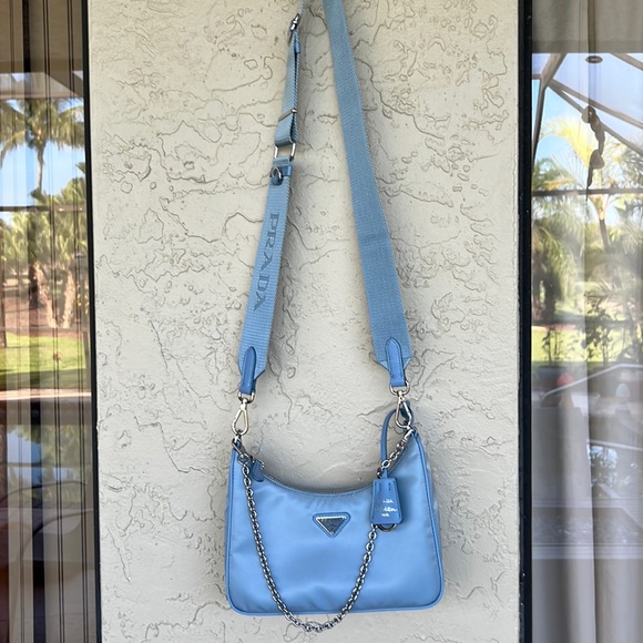 🌈 PRICE DROP🌈PRADA gorgeous new bag. Worn twice , has silver strap and more. - Picture 5 of 14